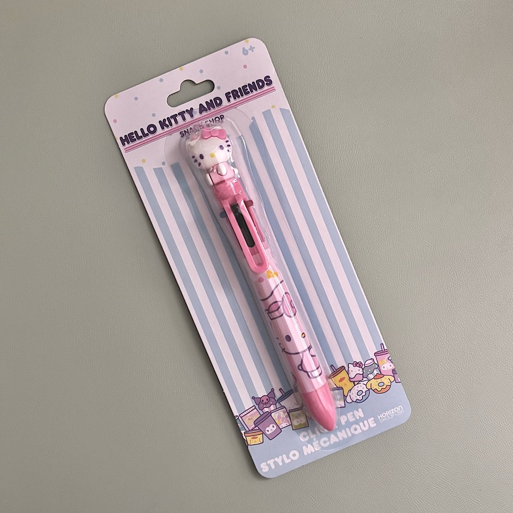 NWT Hello Kitty and Friends Snack Shop Collection Pink Multicoloured Pen